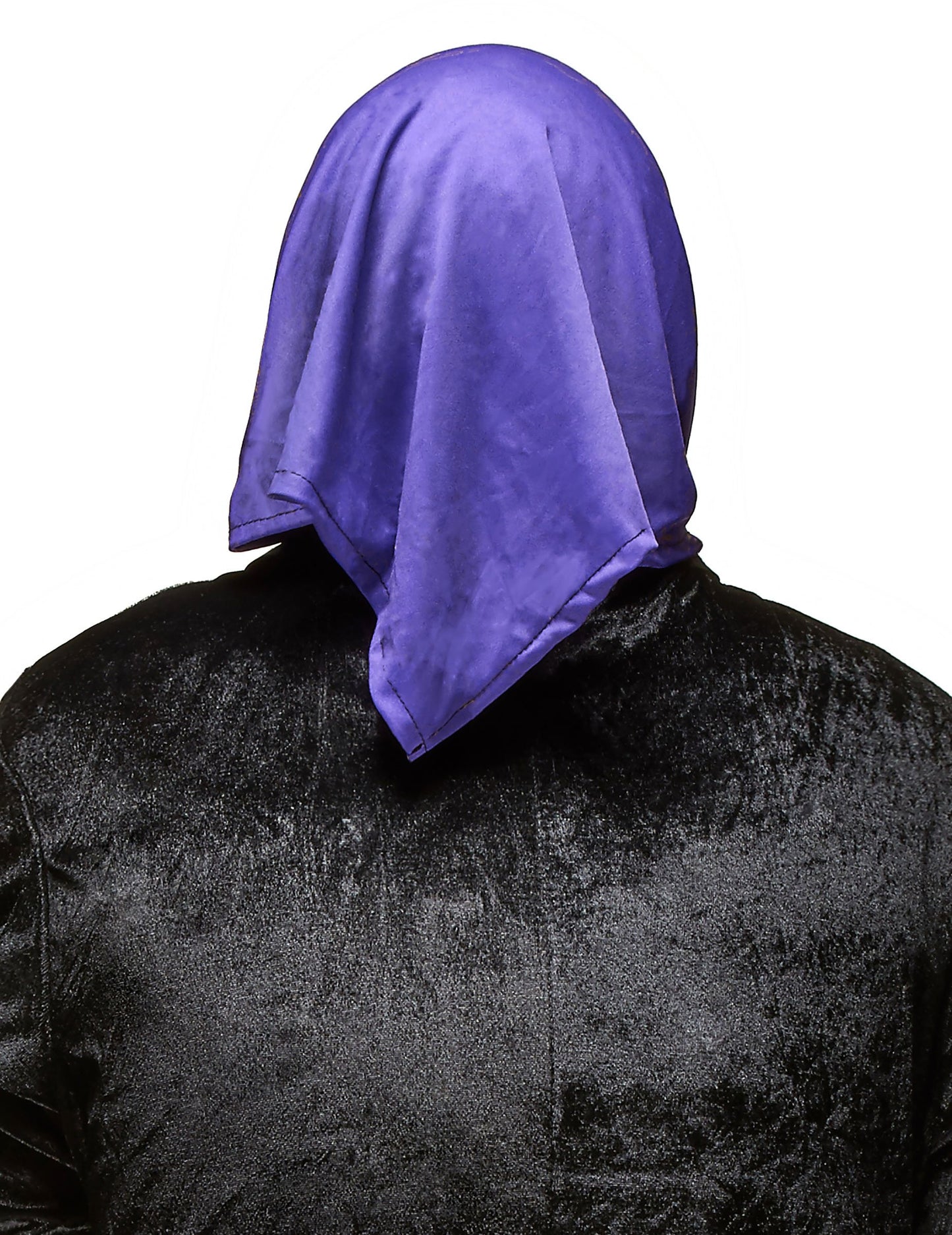 Vue de dos du masque latex vieille dame pour adulte