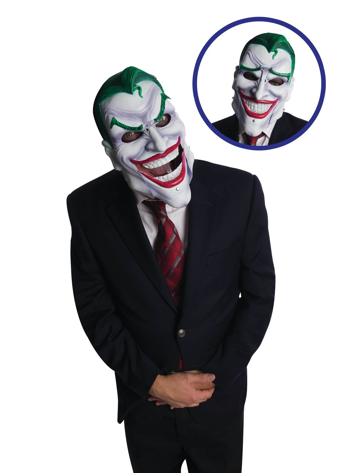 Detail pohyblivé čelisti luxusní kloubové masky Joker