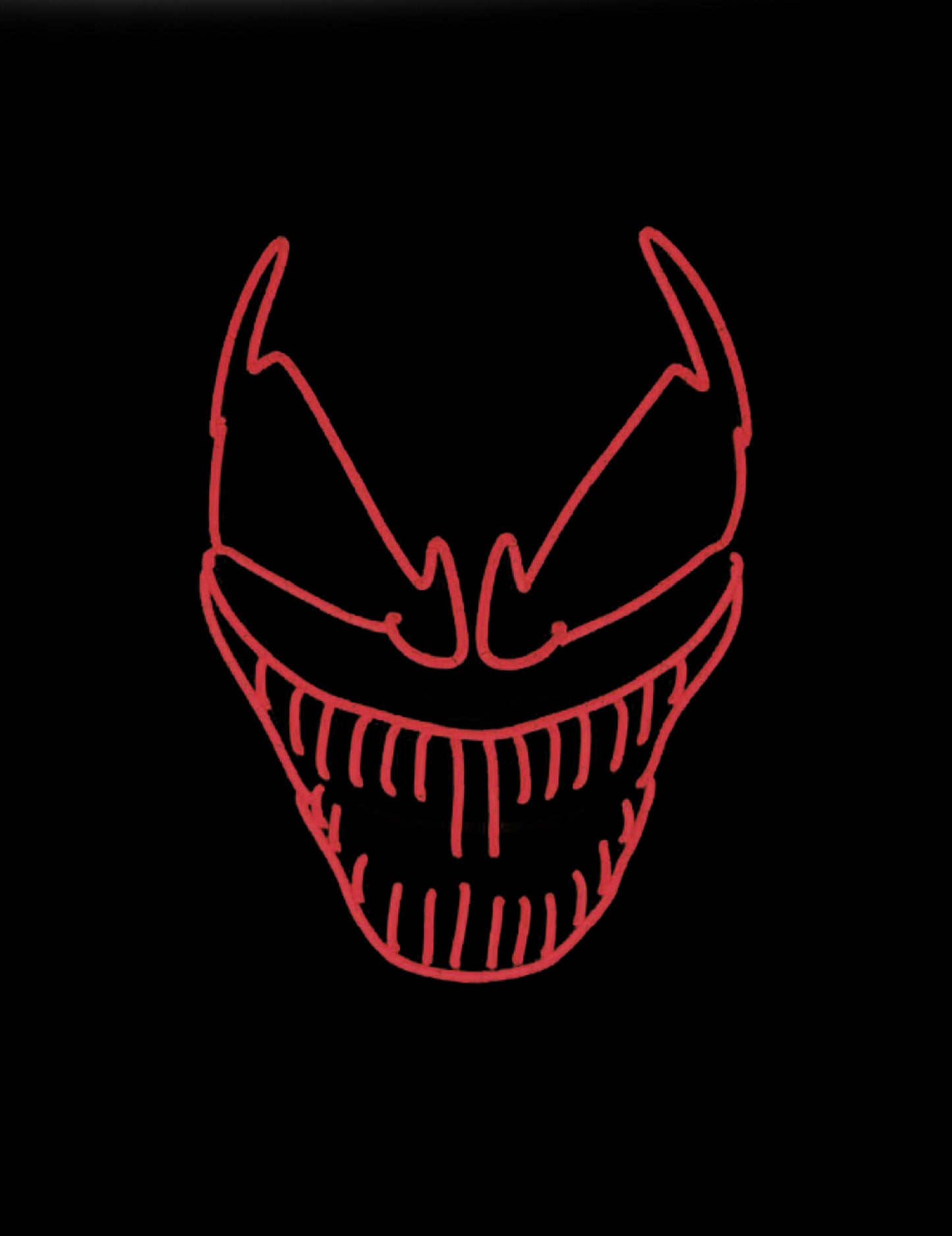 Luxusní LED maska pro dospělé zlého klauna