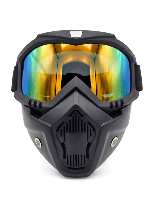 Vue de face du masque protection militaire pour adulte