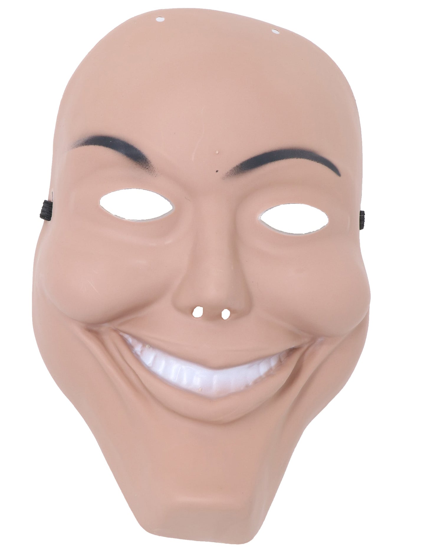 Gros plan sur le visage du masque psychopathe souriant