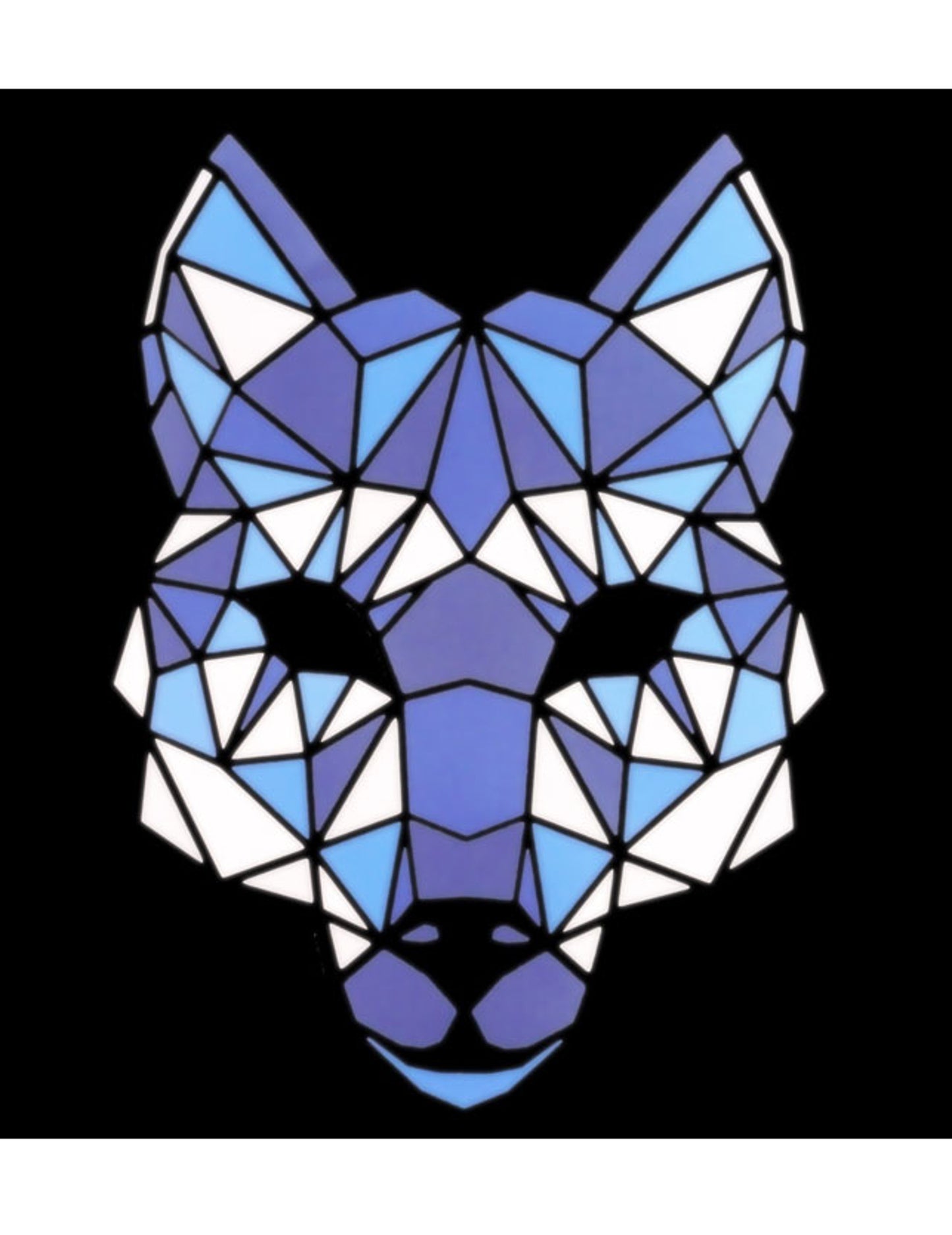 Reaktivní LED maska vlka pro dospělé