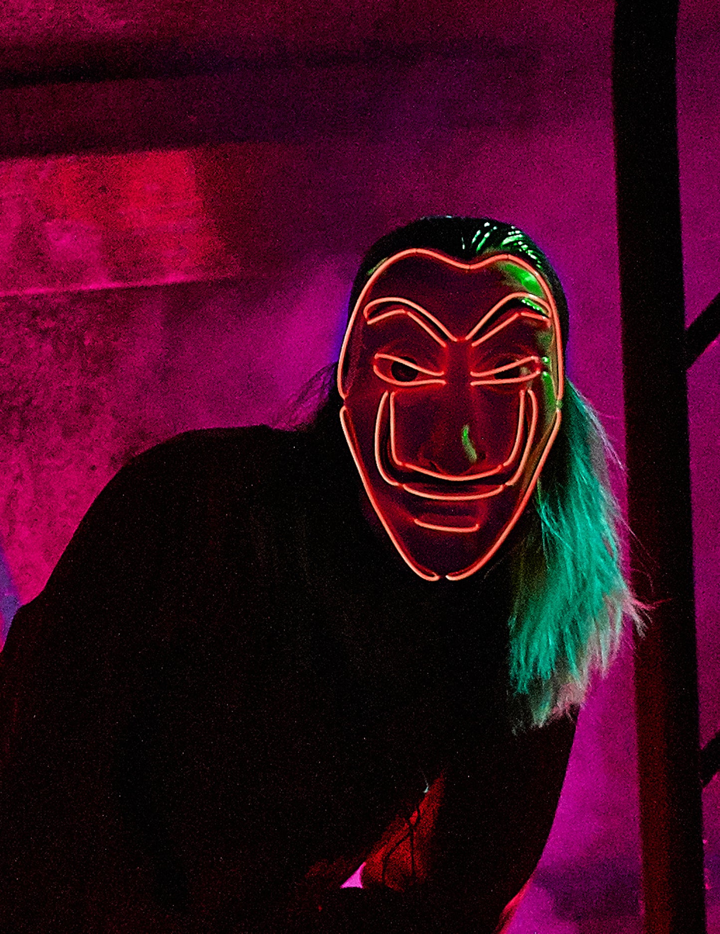 Mise en situation du masque de voleur
