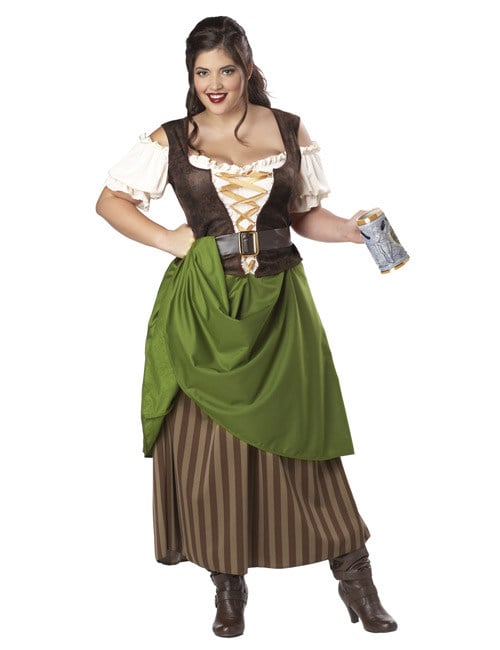 Dámský kostým středověké hostinské s živůtkem