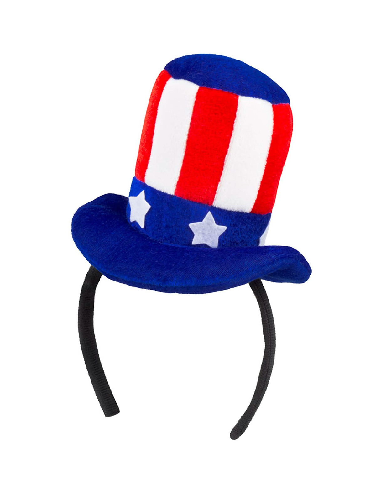 Mini americký klobouk pro dospělého modrá bílá červená se hvězdami