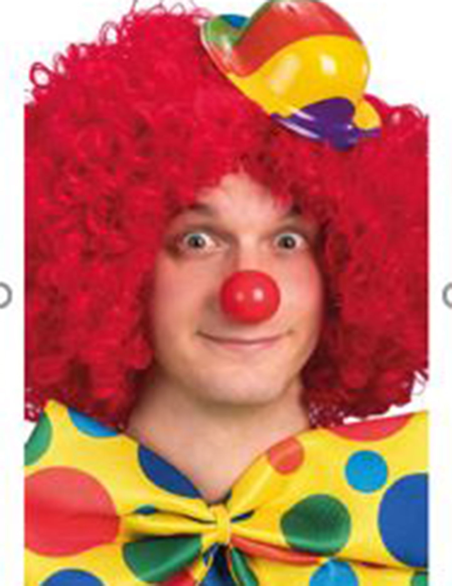 Mini plastový klaunský klobouk pro dospělé