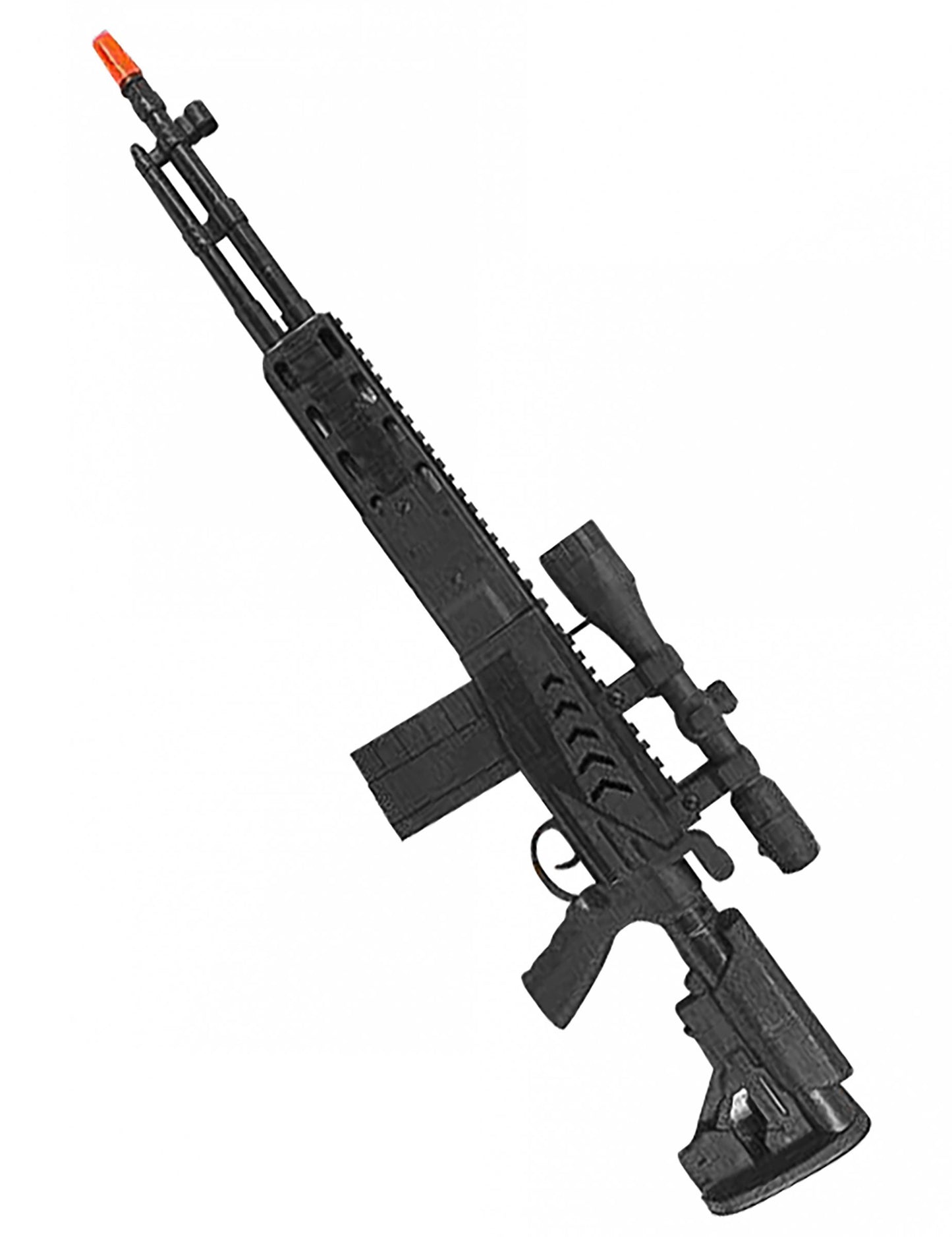 Černý dlouhý samopal pro děti 71 cm