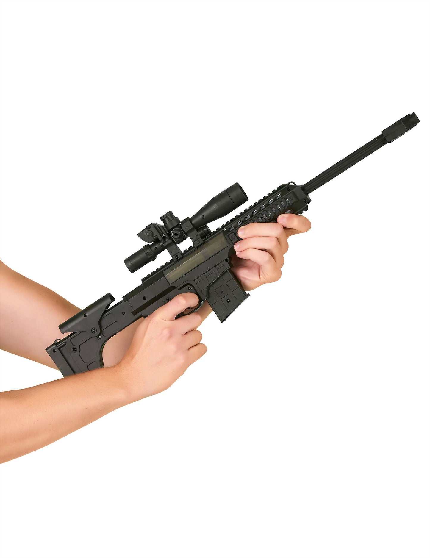 Černý plastový dětský samopal