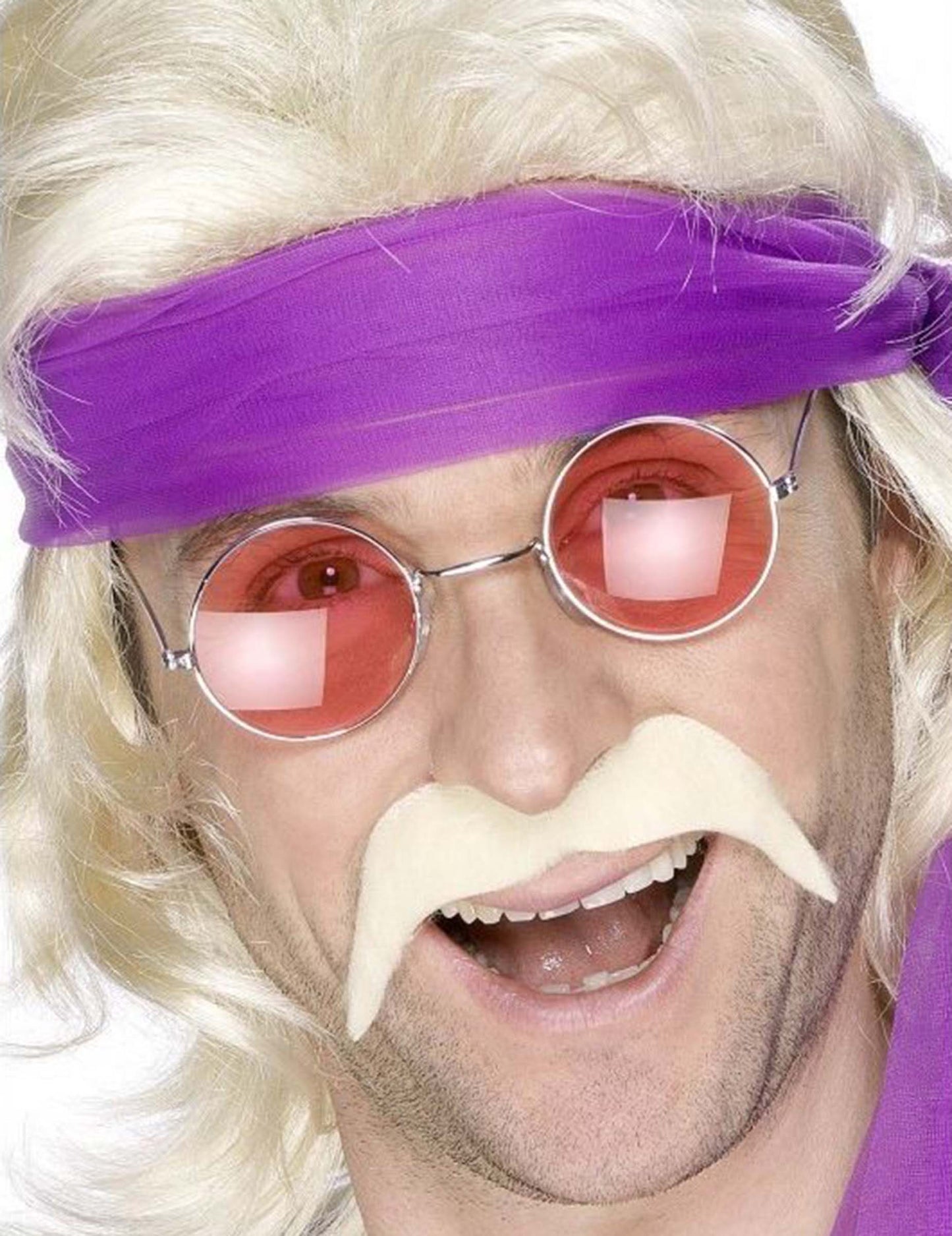 Blondýna s knírem pro dospělé ze 70. let