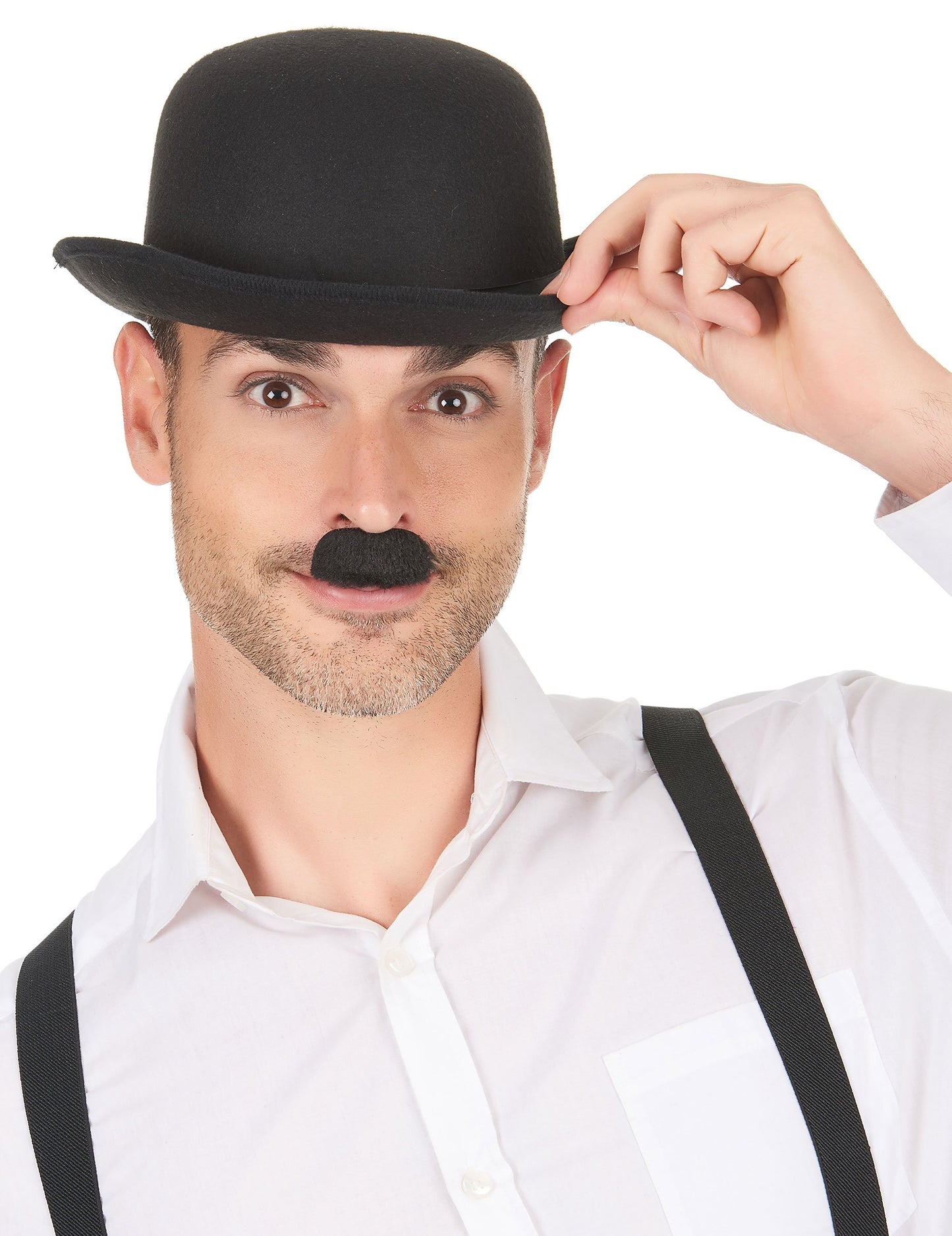 Moustache Charlie Chaplin pour adulte noire