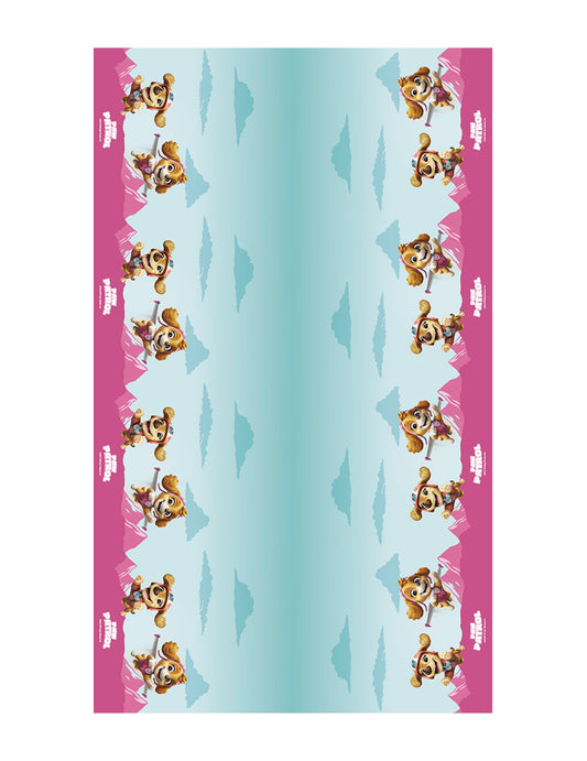 Ružový papierový obrus Labková patrola™ 136cm x 228cm