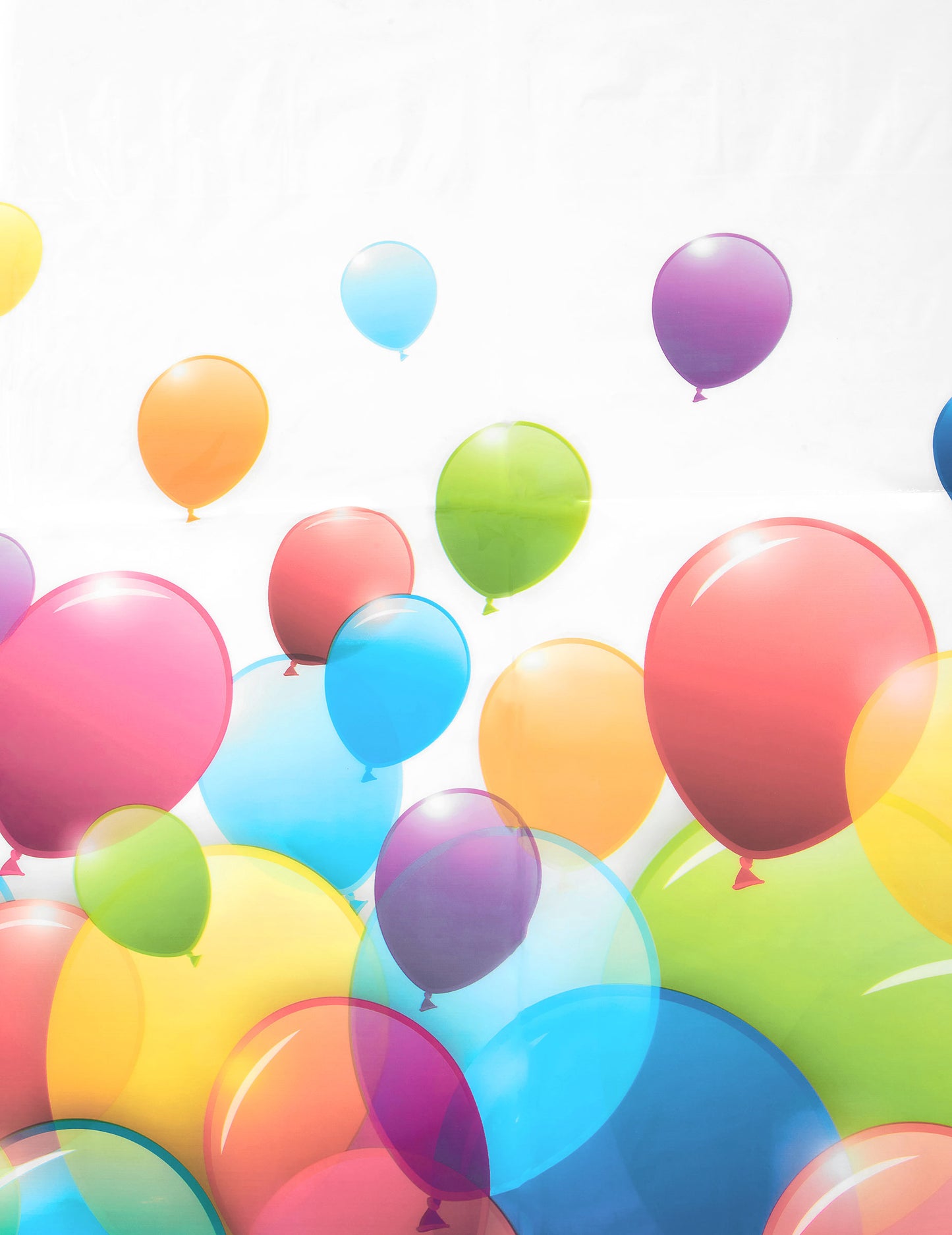 Plastový ubrus s létajícími balónky 120 x 180 cm