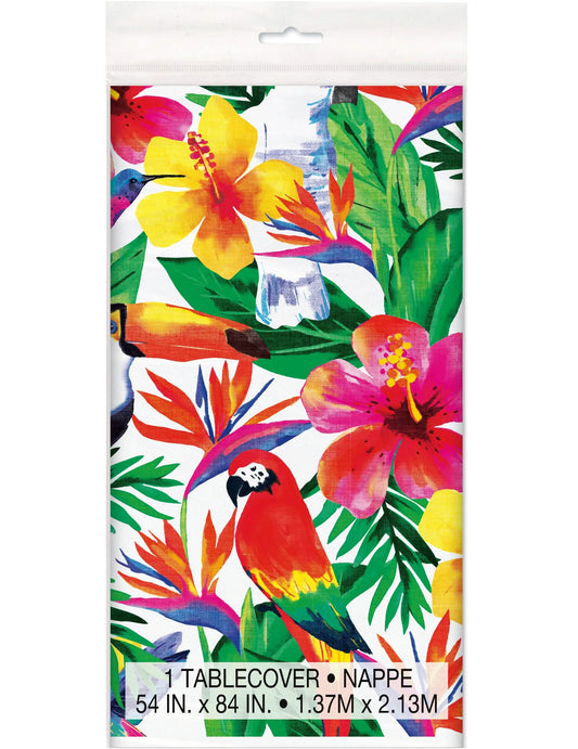 Plastový ubrus Palm Tropical Luau 137 x 213 cm