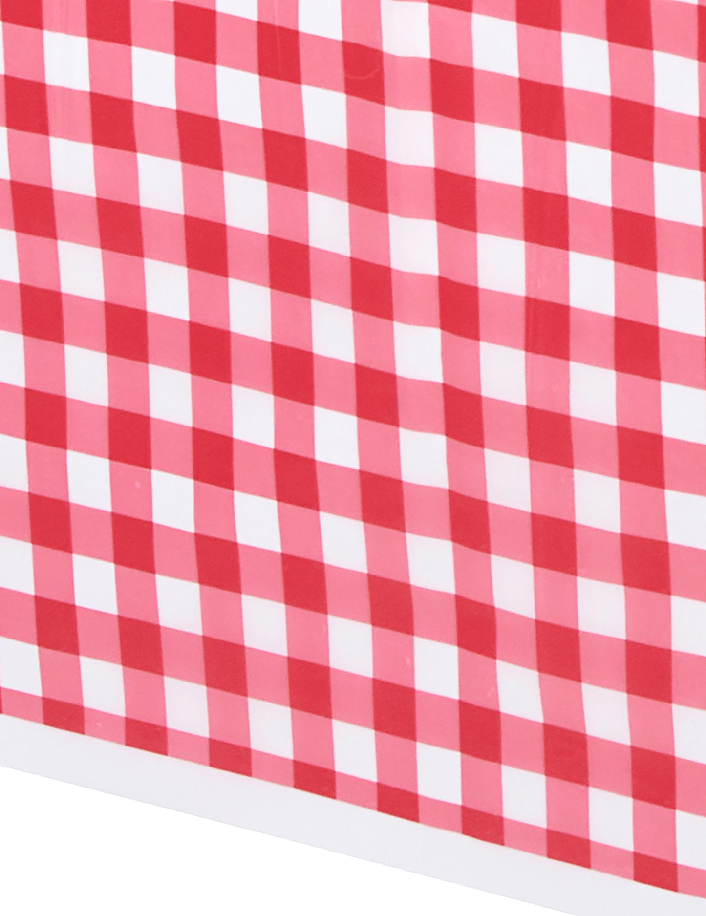 Červený kostkovaný plastový ubrus 137 x 274 cm