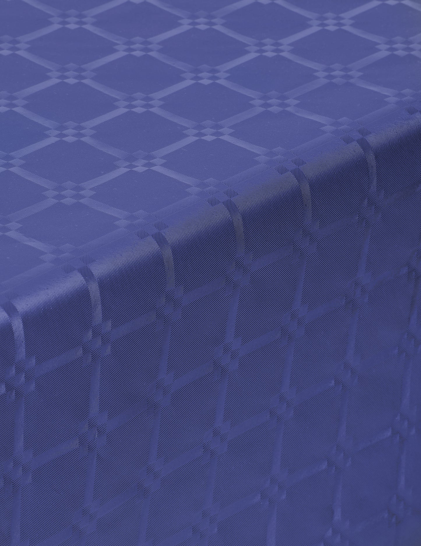 Námořnická modrá damaškový papírový ubrus v roli 6 m květinový vzor