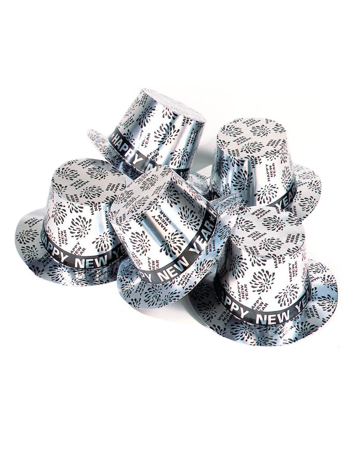 Šťastný nový rok, stříbrný cylindr