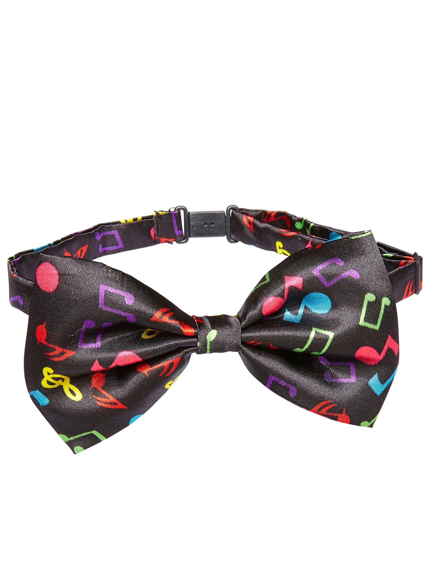 Černý motýlek pro dospělé s hudebními notami