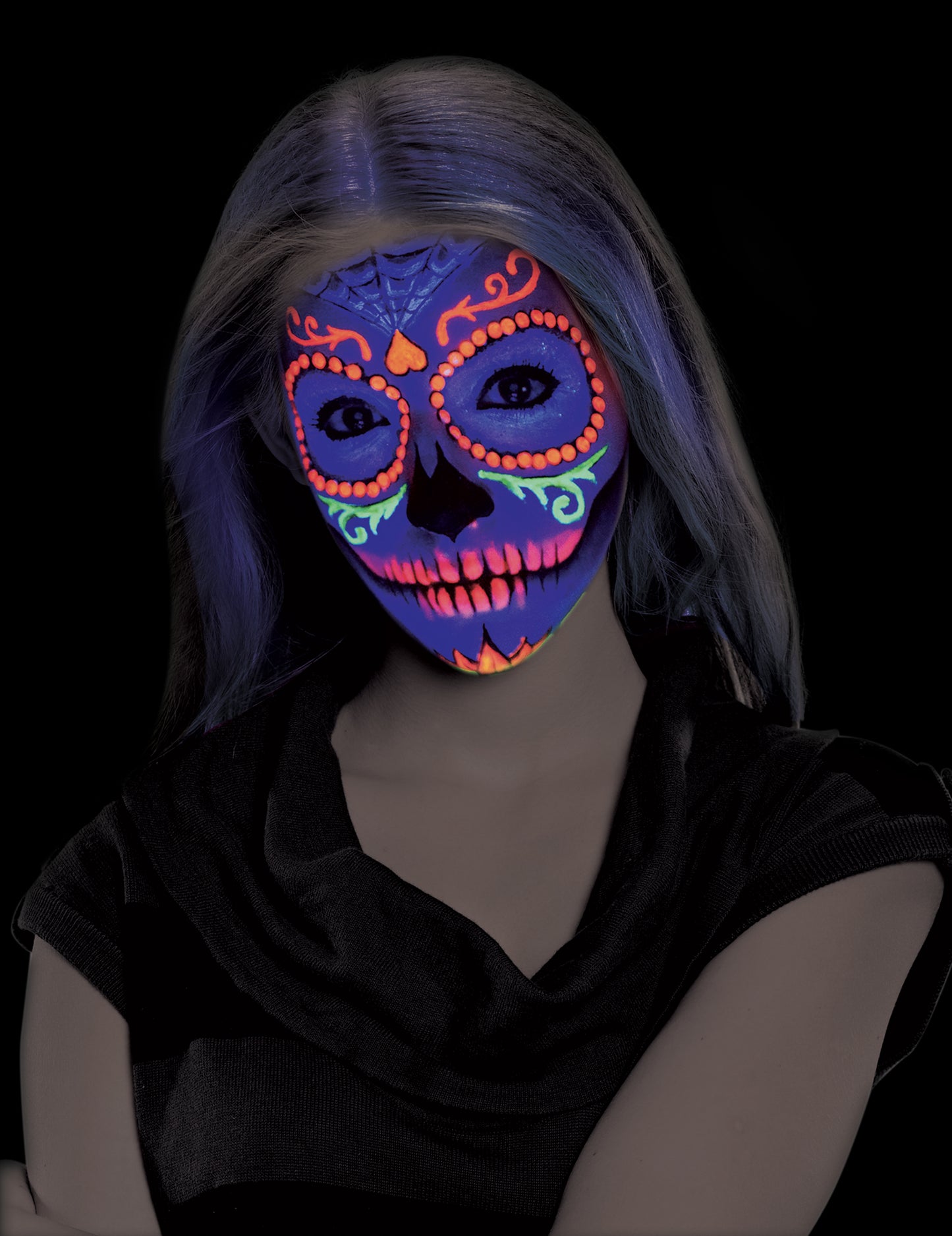 Neonová růžová a oranžová paleta