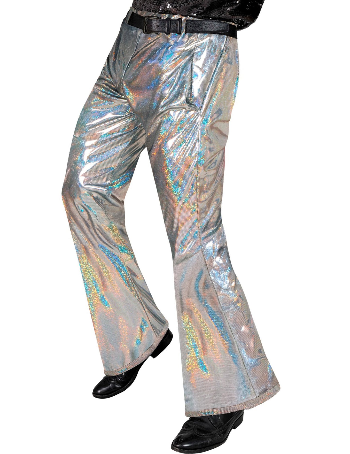 Pantalon holographique disco homme
