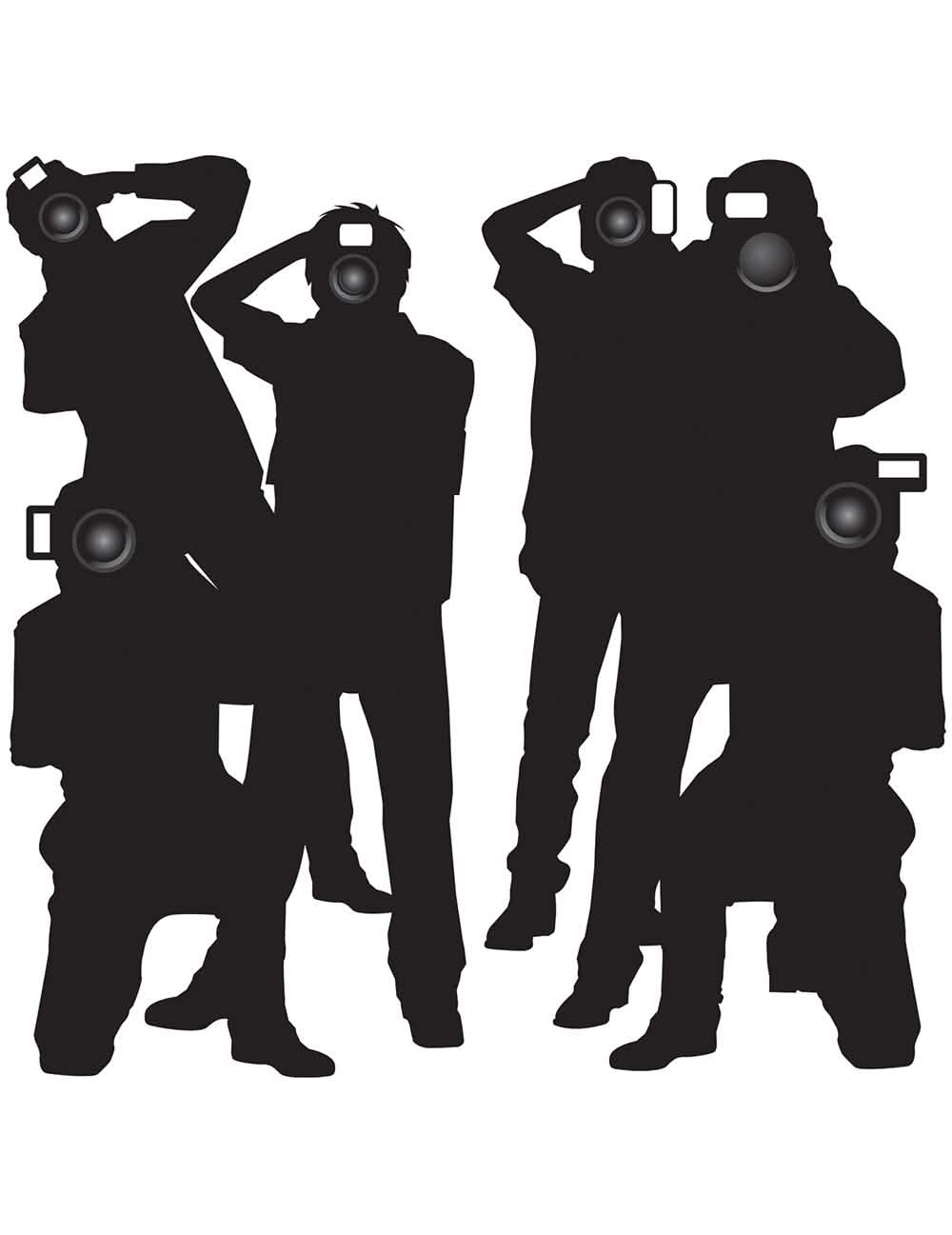Černé siluety nástěnných dekorací Paparazzi