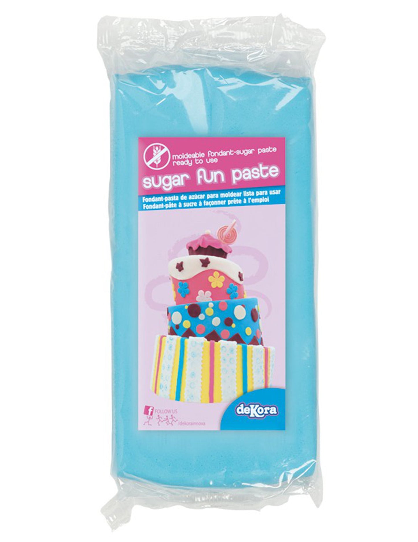 Modrá bezlepková cukrová hmota 250 g na modelování