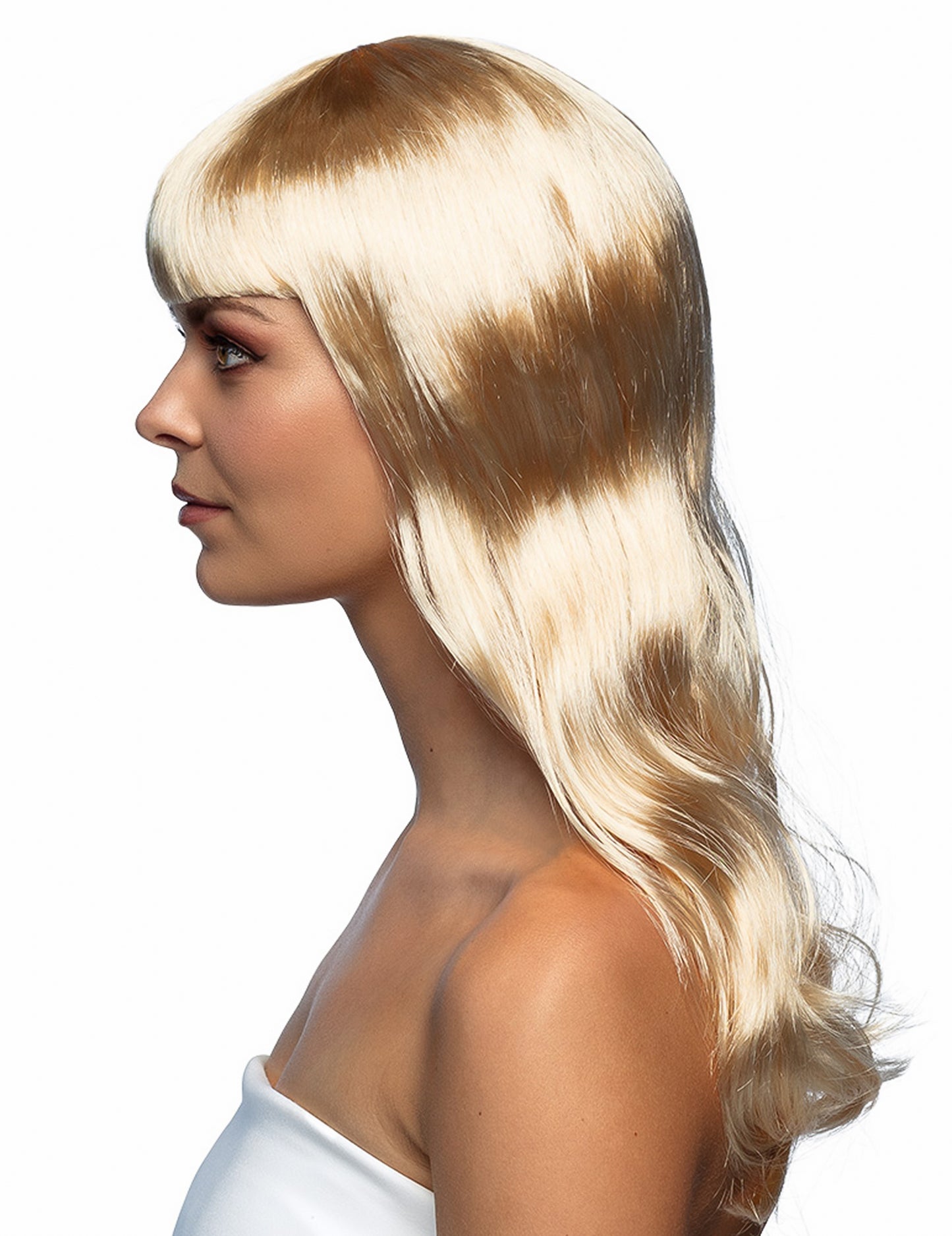 Dlouhá zlatavě blond paruka pro ženy