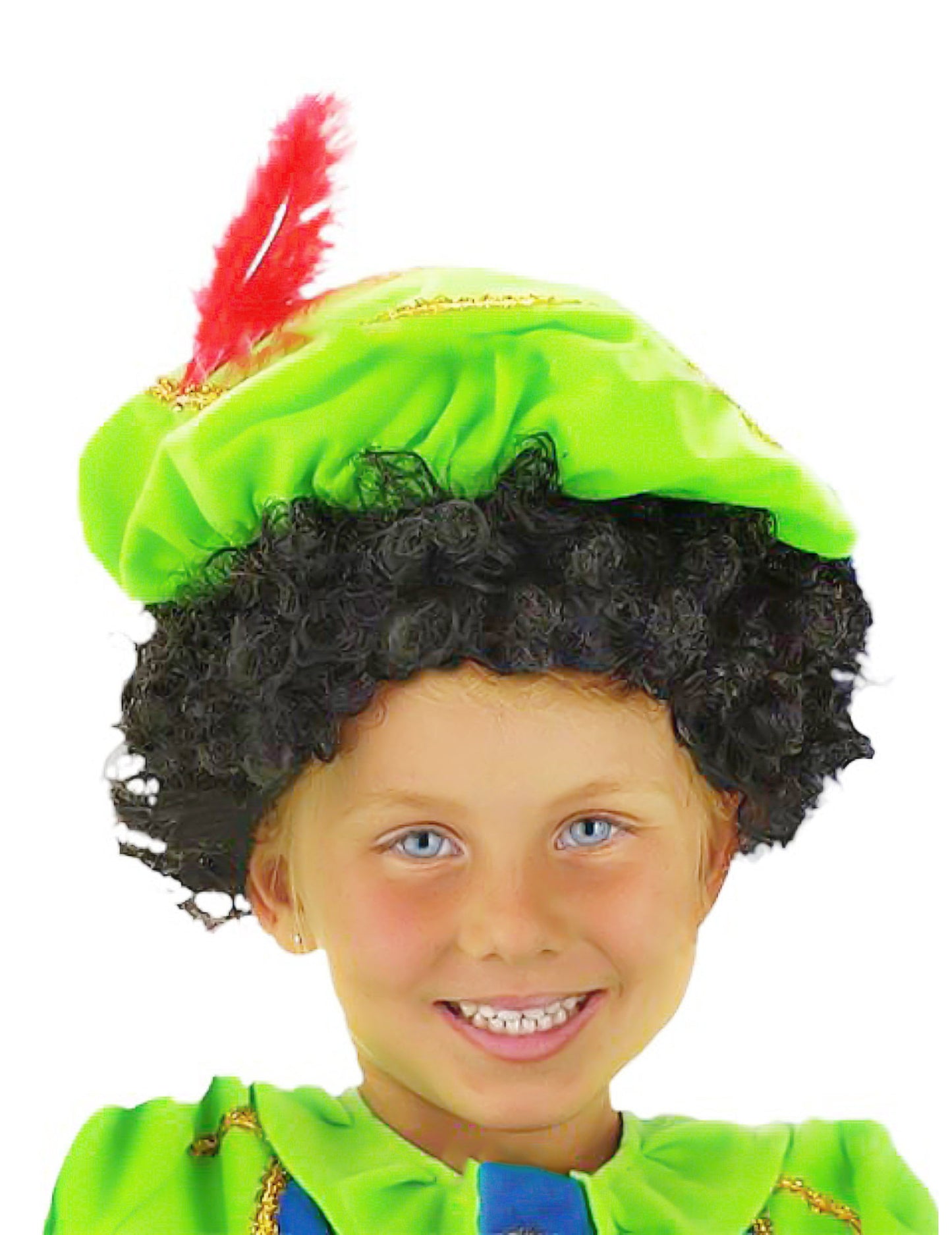 Dětská černá paruka s kudrnatými vlasy