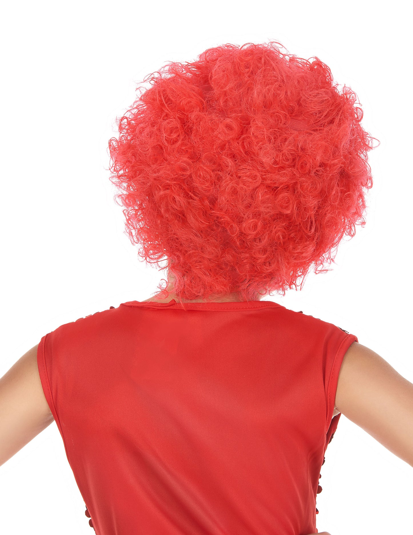 Červená dětská disko paruka