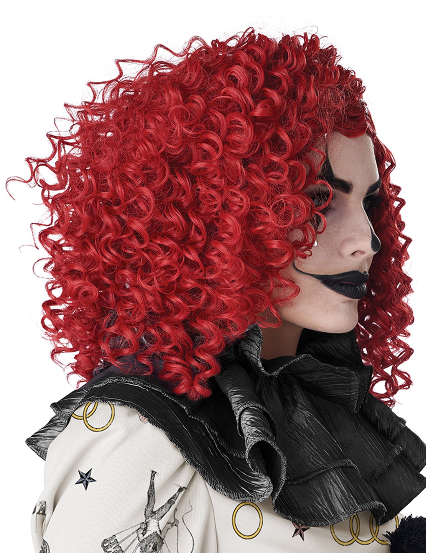 Paruka pro dospělé s červeným klaunem