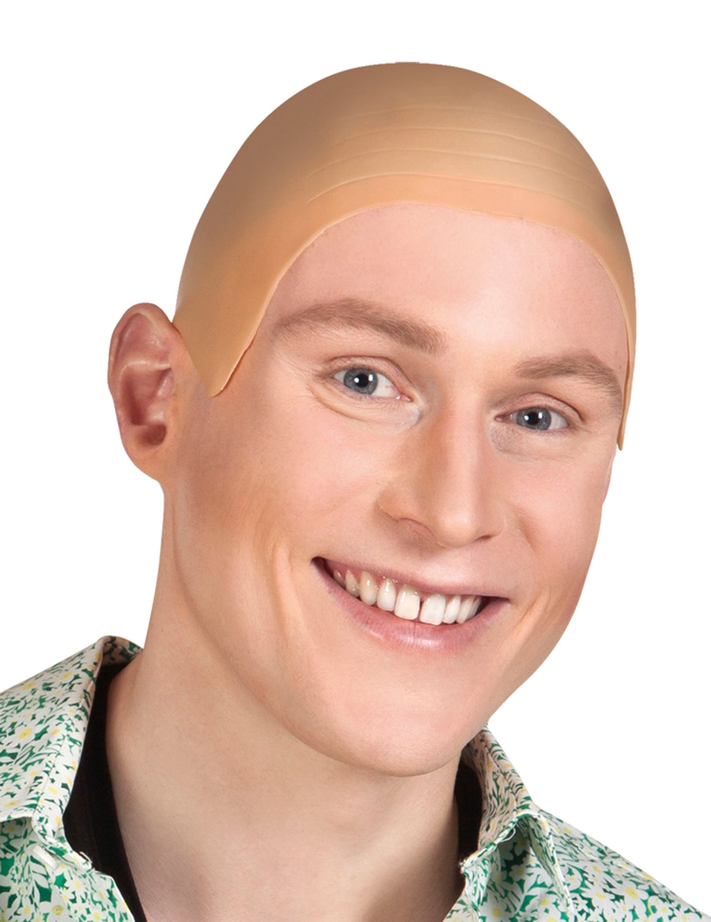 Pánská paruka s lebkou v tělové barvě