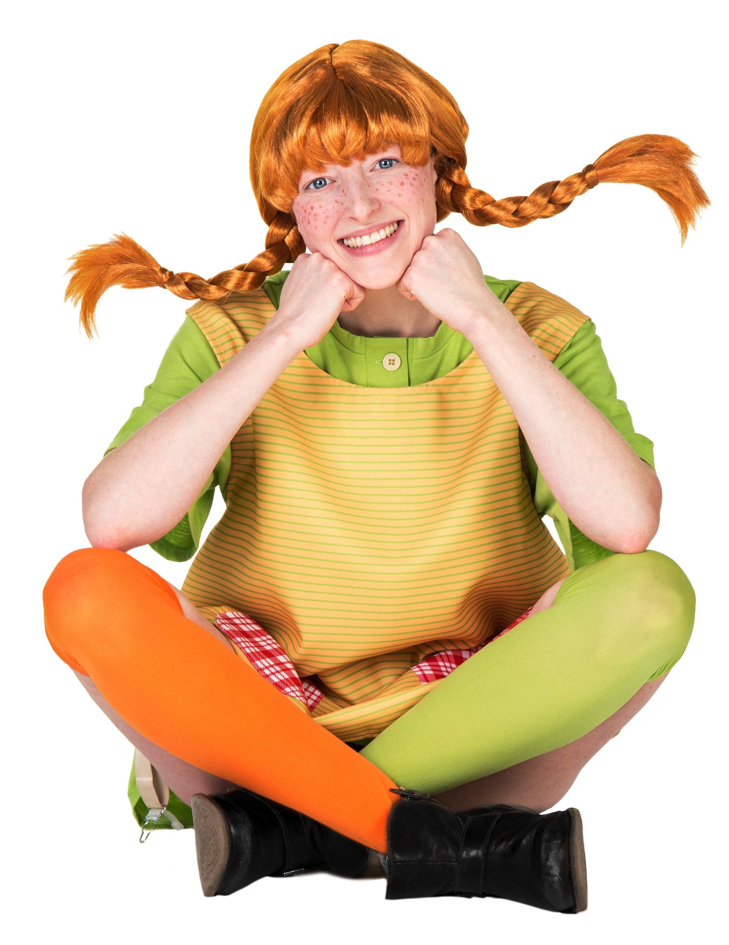 Dámská paruka Pipi Dlouhá Punčocha