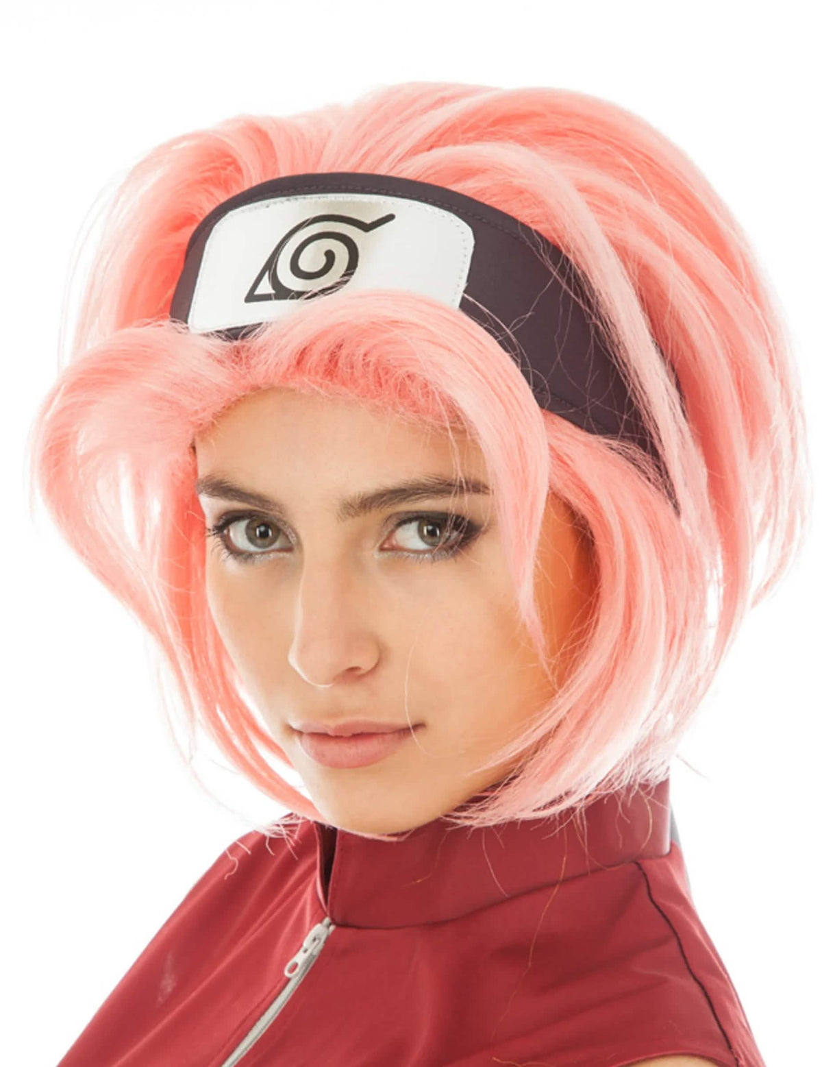 Paruka Haruno Naruto™ pro dospělého růžová s čelním páskem