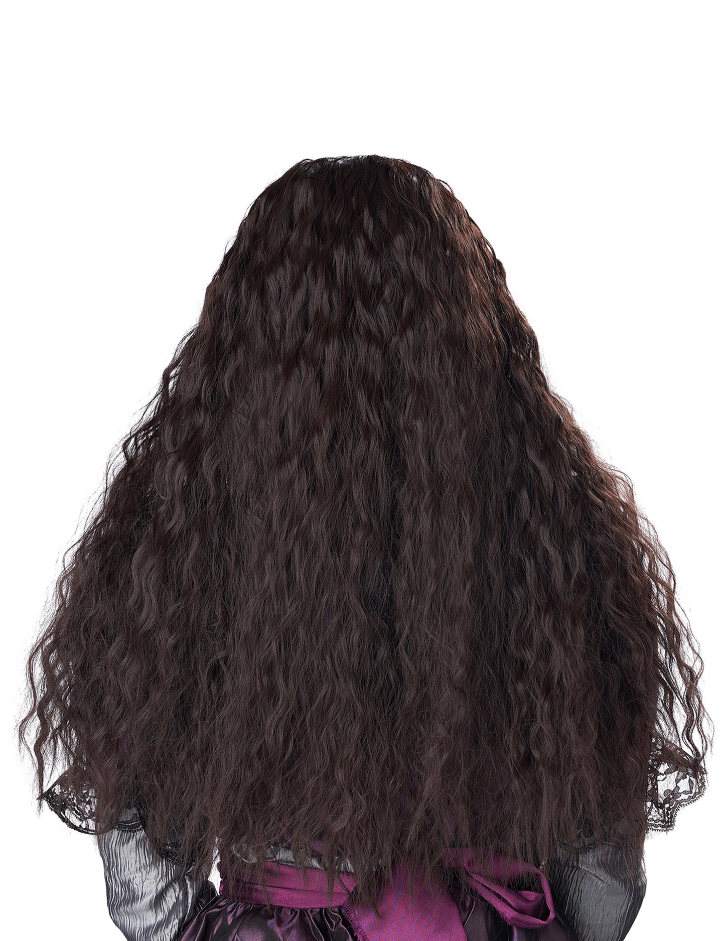 Dlouhá vlnitá hnědá dětská paruka