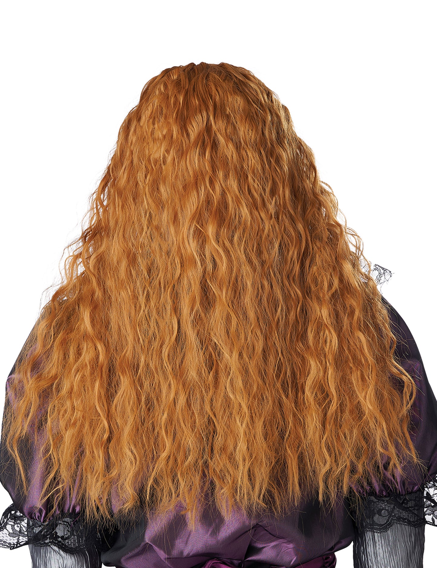 Dlouhá vlnitá dětská paruka pro zrzavou ženu