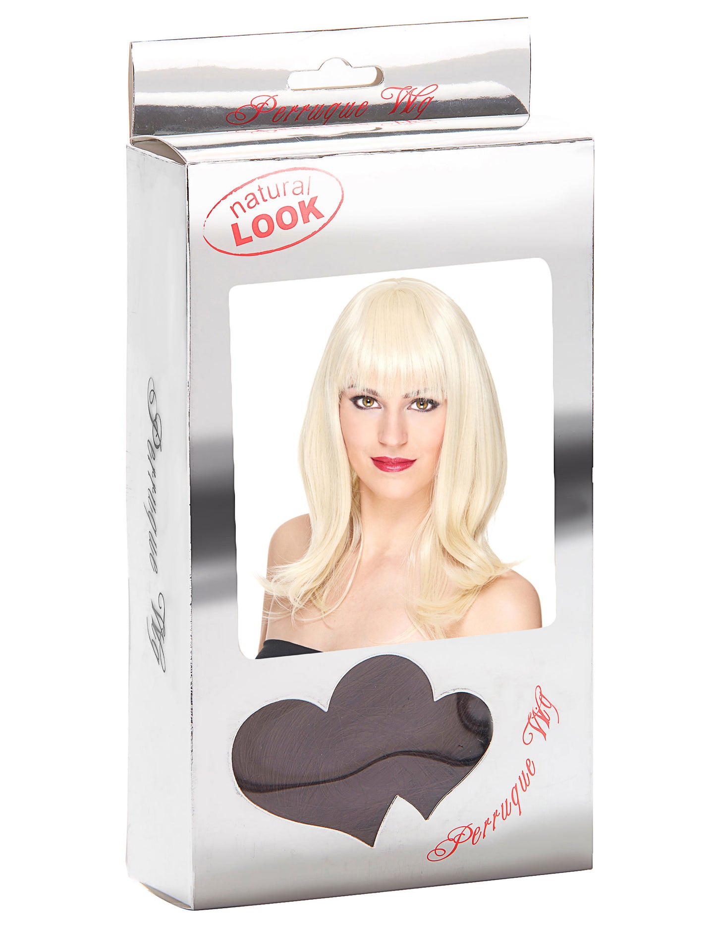 Dámská luxusní blond paruka střední délky - 170 g