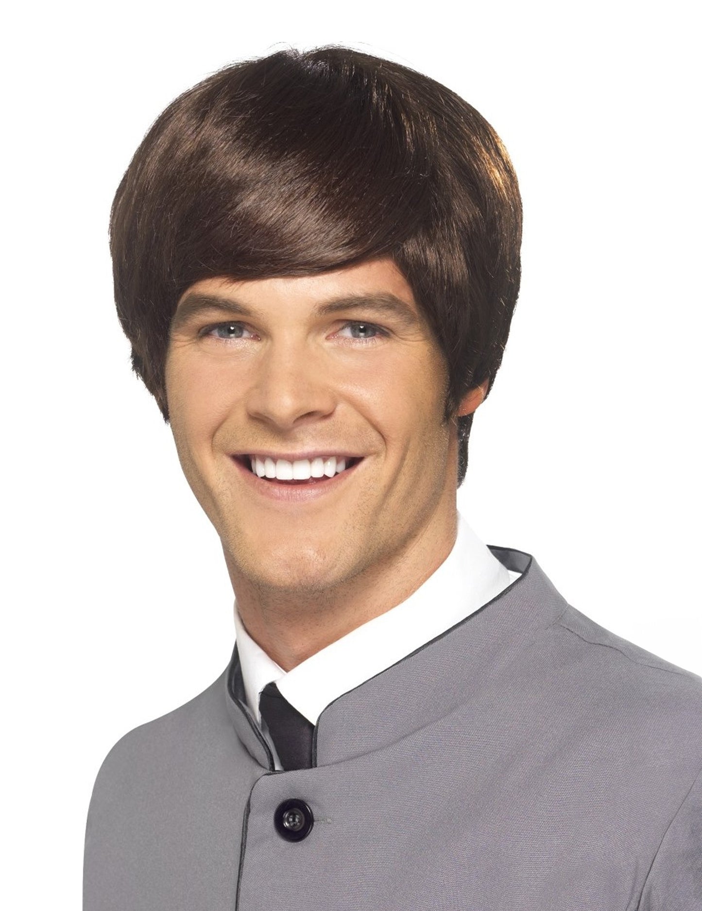 Pánská hnědá paruka z 60. let