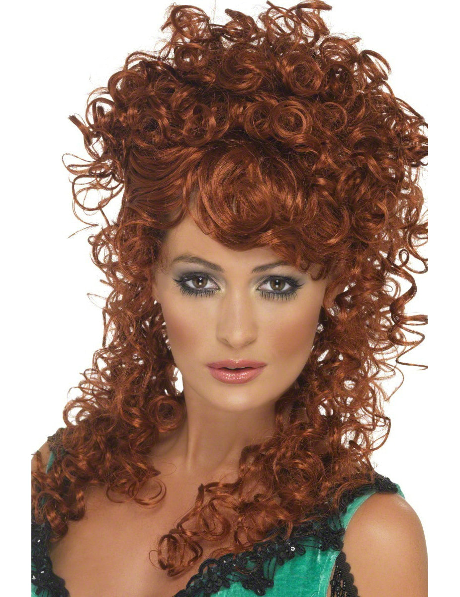 Dámská kudrnatá zrzavá paruka