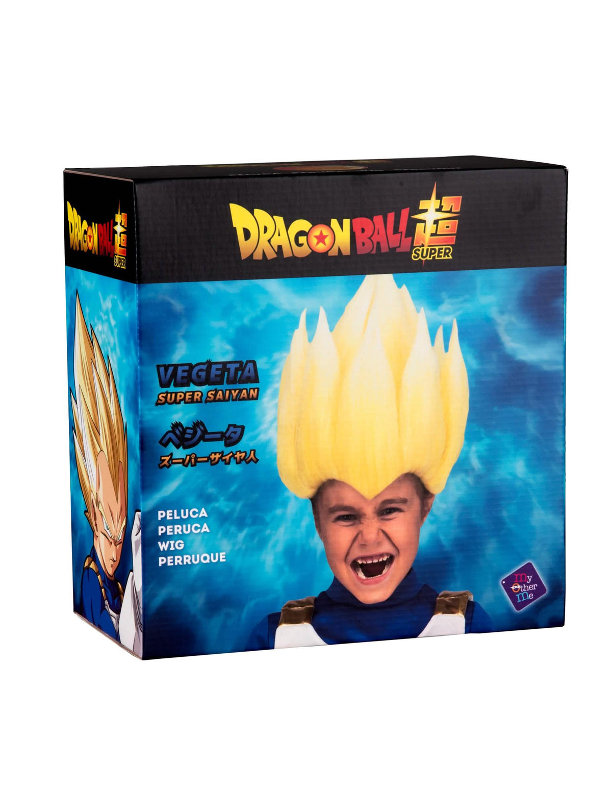 Krabička na balení dětské paruky Super Saiyan Vegeta Dragon Ball