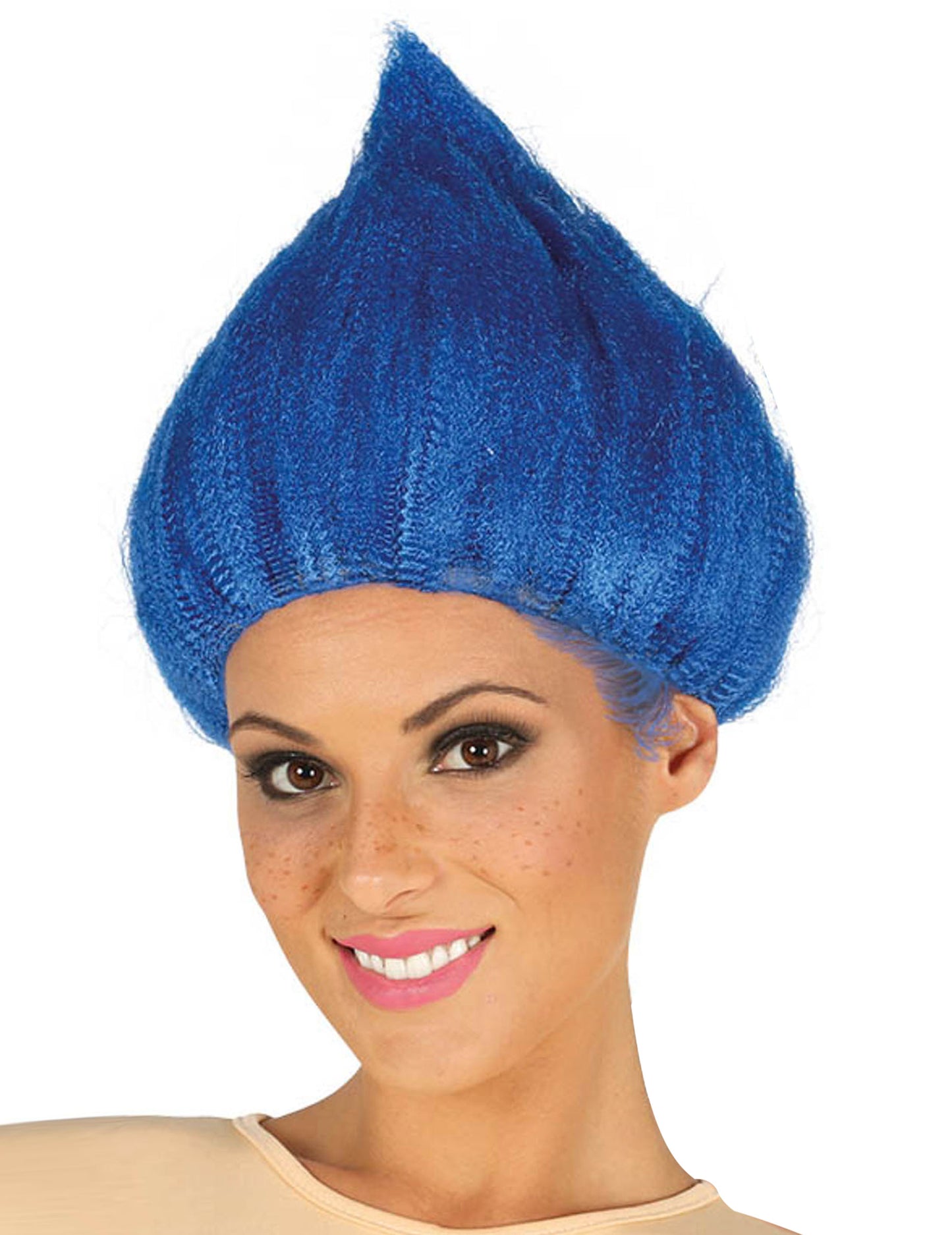 Paruka pro dospělé s modrým trolem