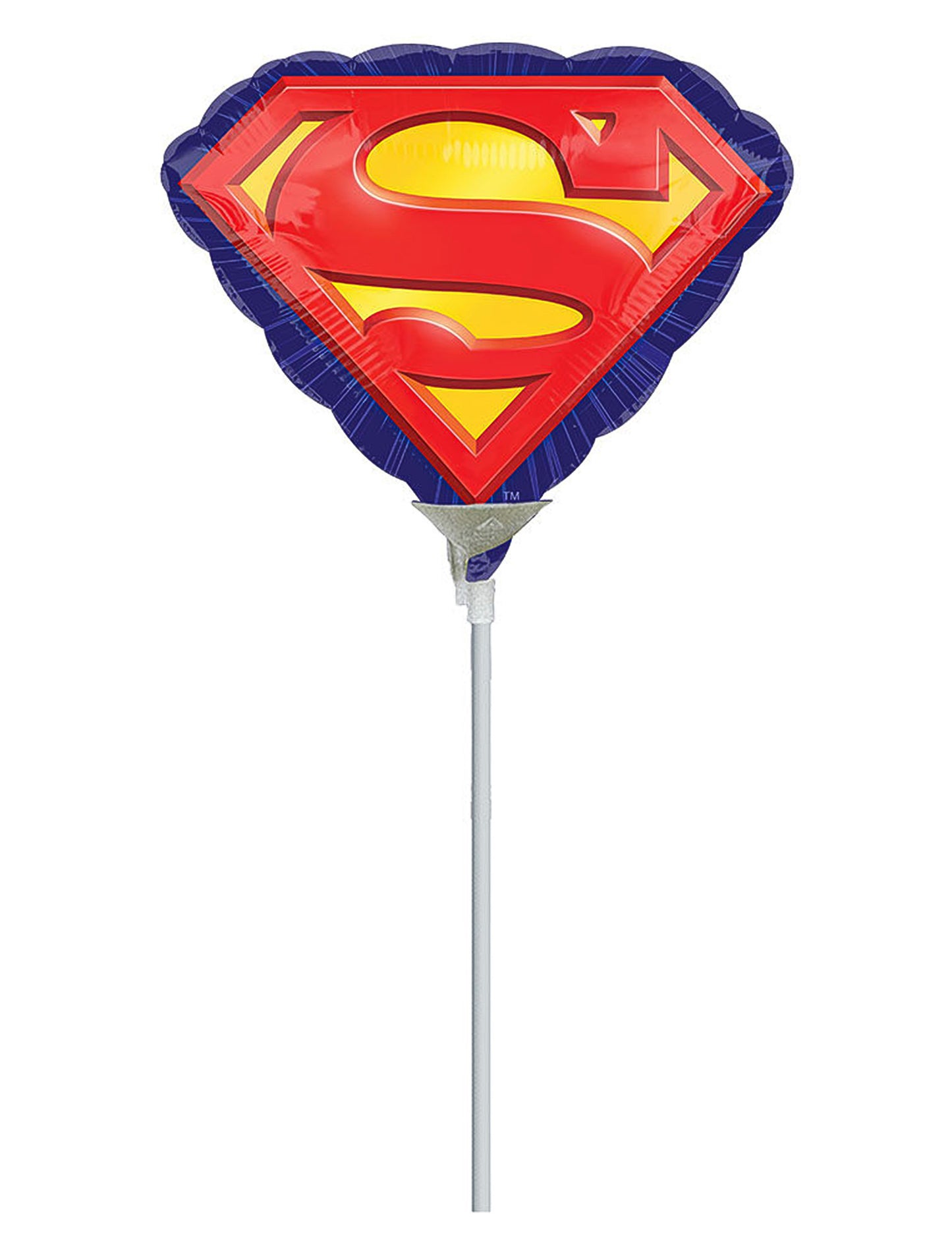 Petit ballon en aluminium Superman 25 x 20 cm