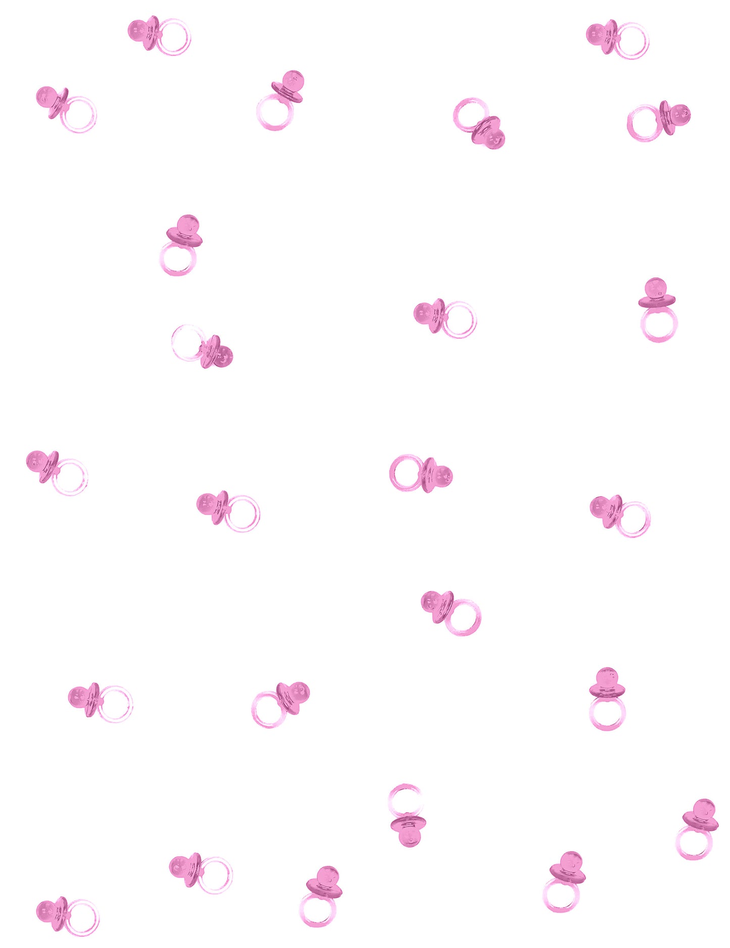 Sada malých průhledných růžových lízátek po 18 ks