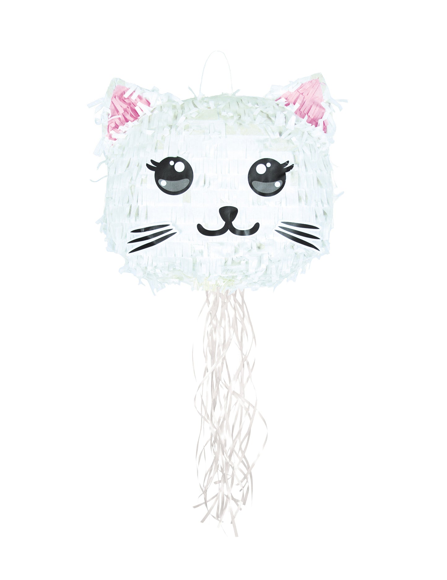 Bílá kawaii kočka Piñata 38 cm
