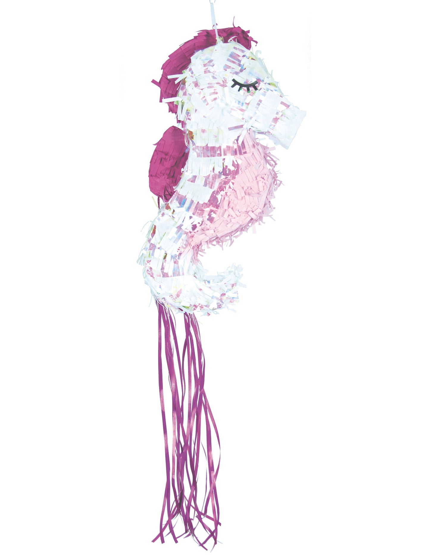 Duhová piñata mořského koníka 53 cm