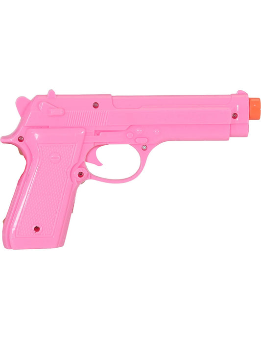 Růžová plastová pistole 23 cm