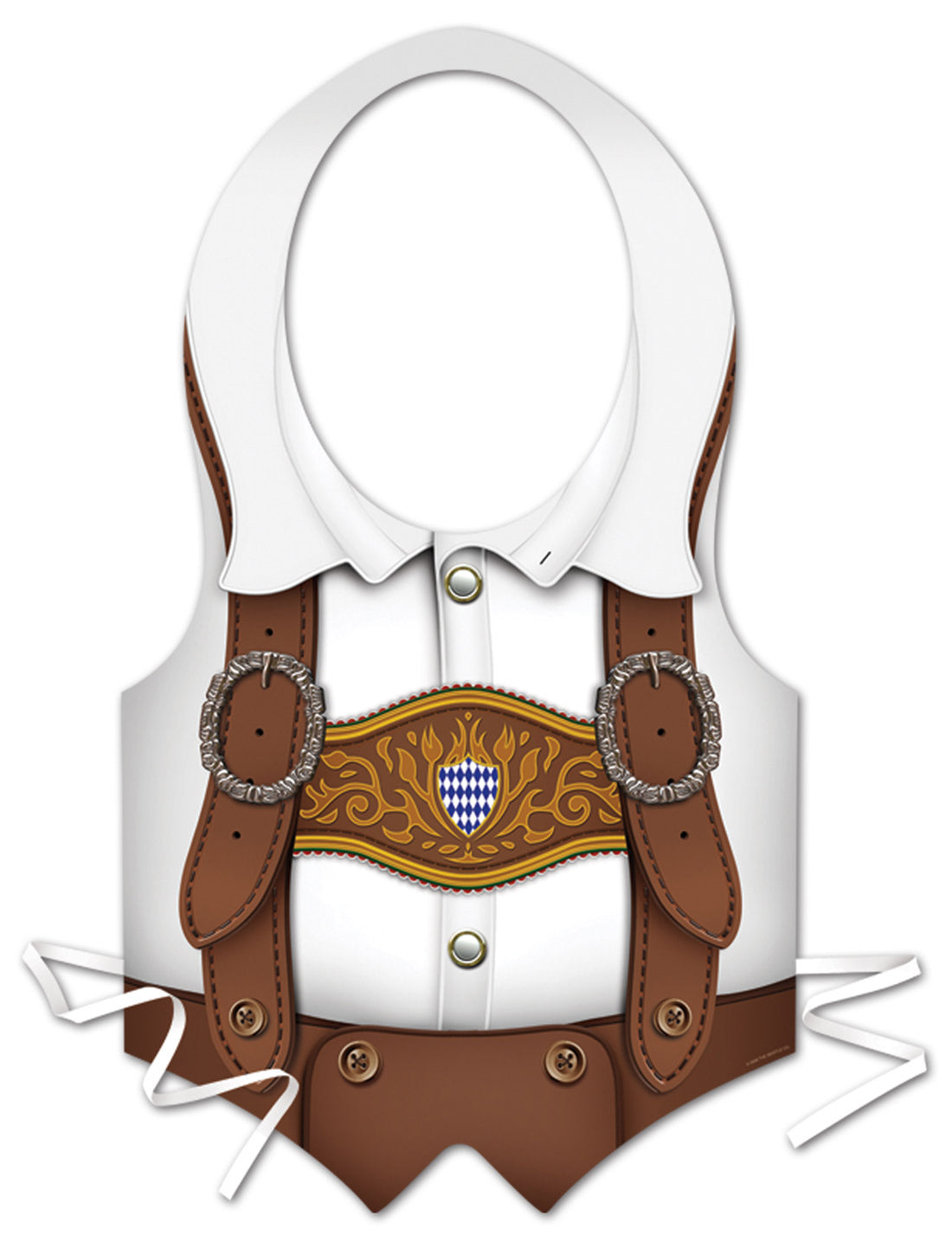 Bavorská plastová zástěra na Oktoberfest pro muže