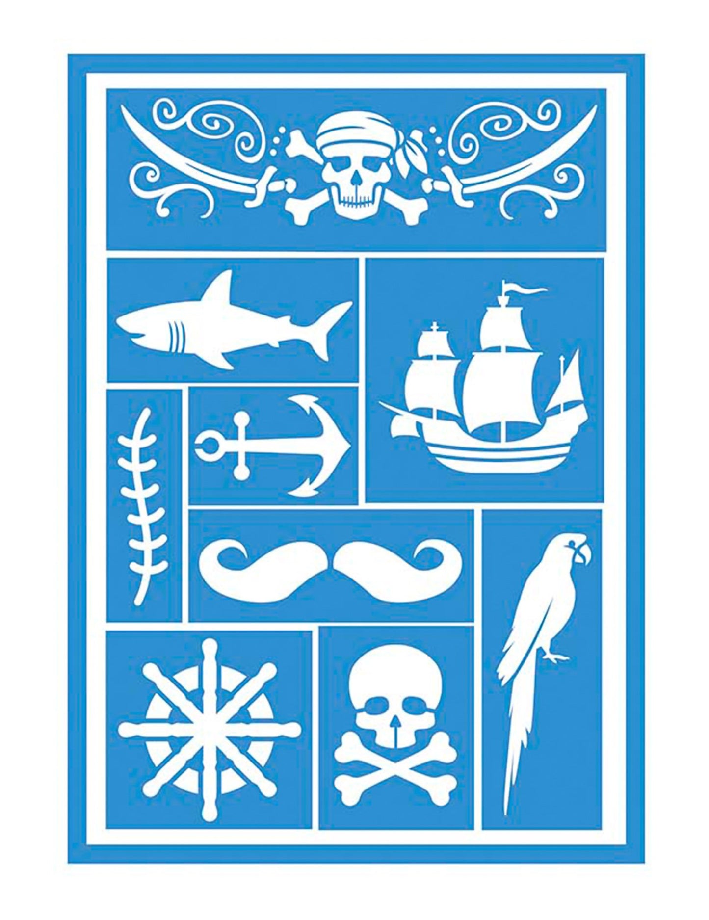 Šablony pro pirátské líčení