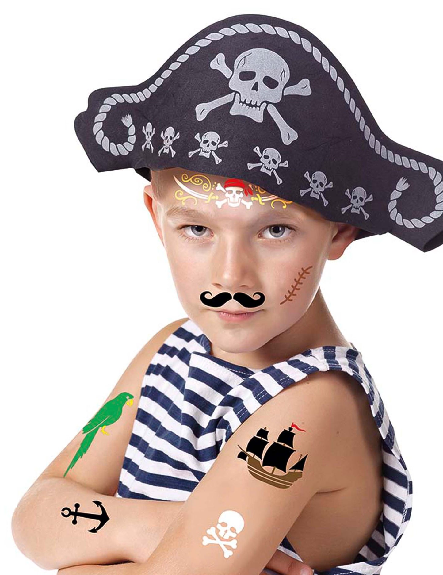 Šablony pro pirátské líčení