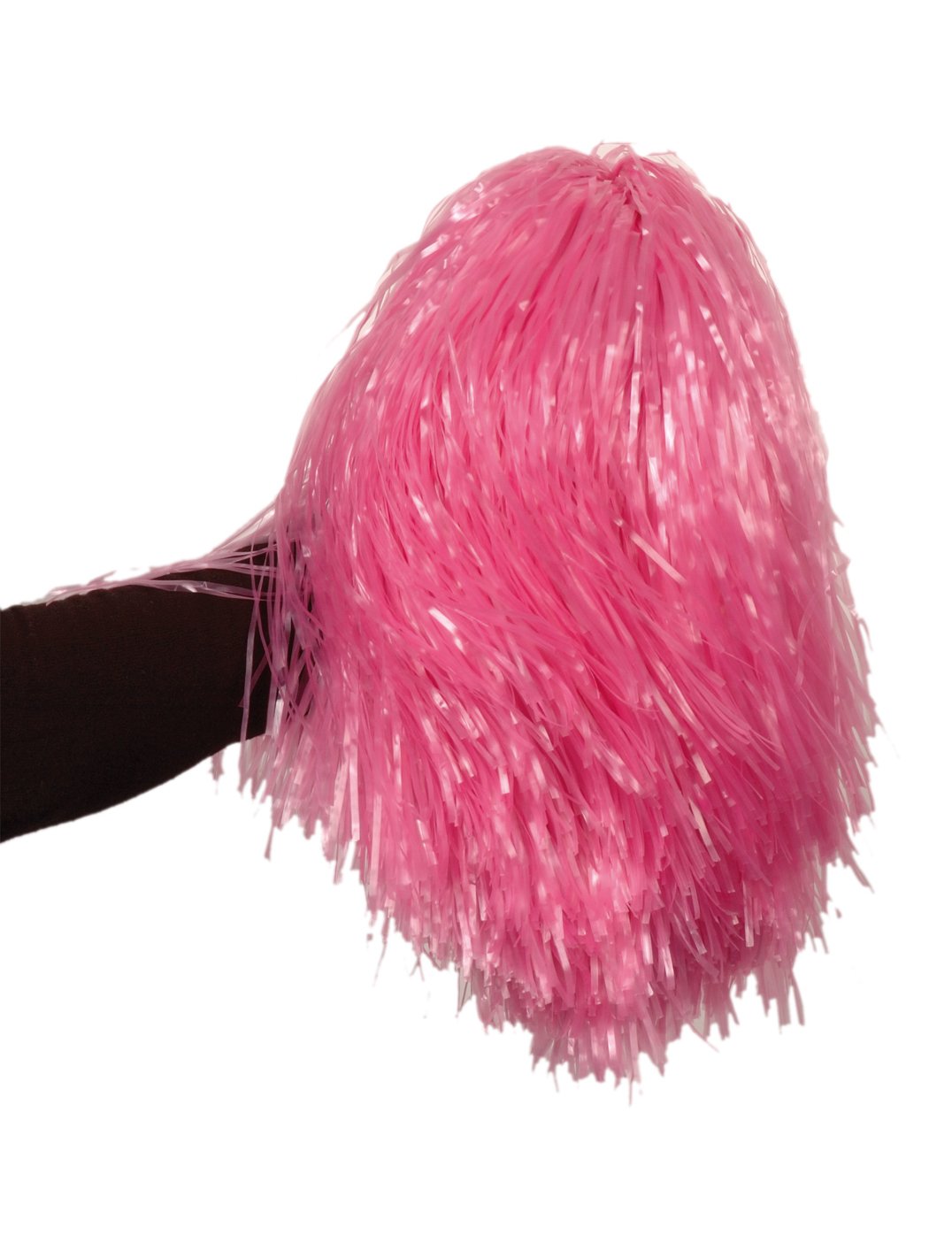 Metalická růžová bambulka