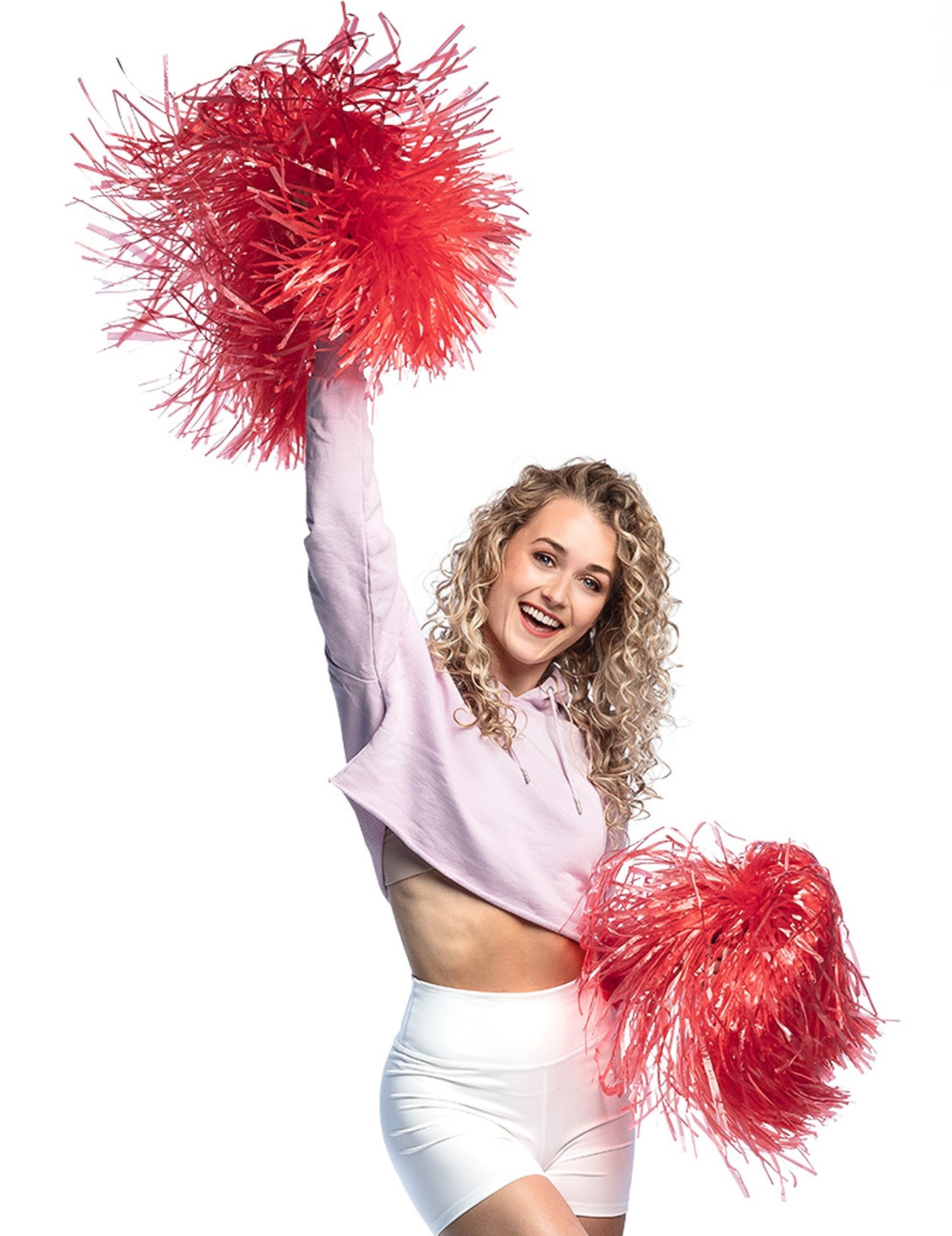 Metalická červená bambulka