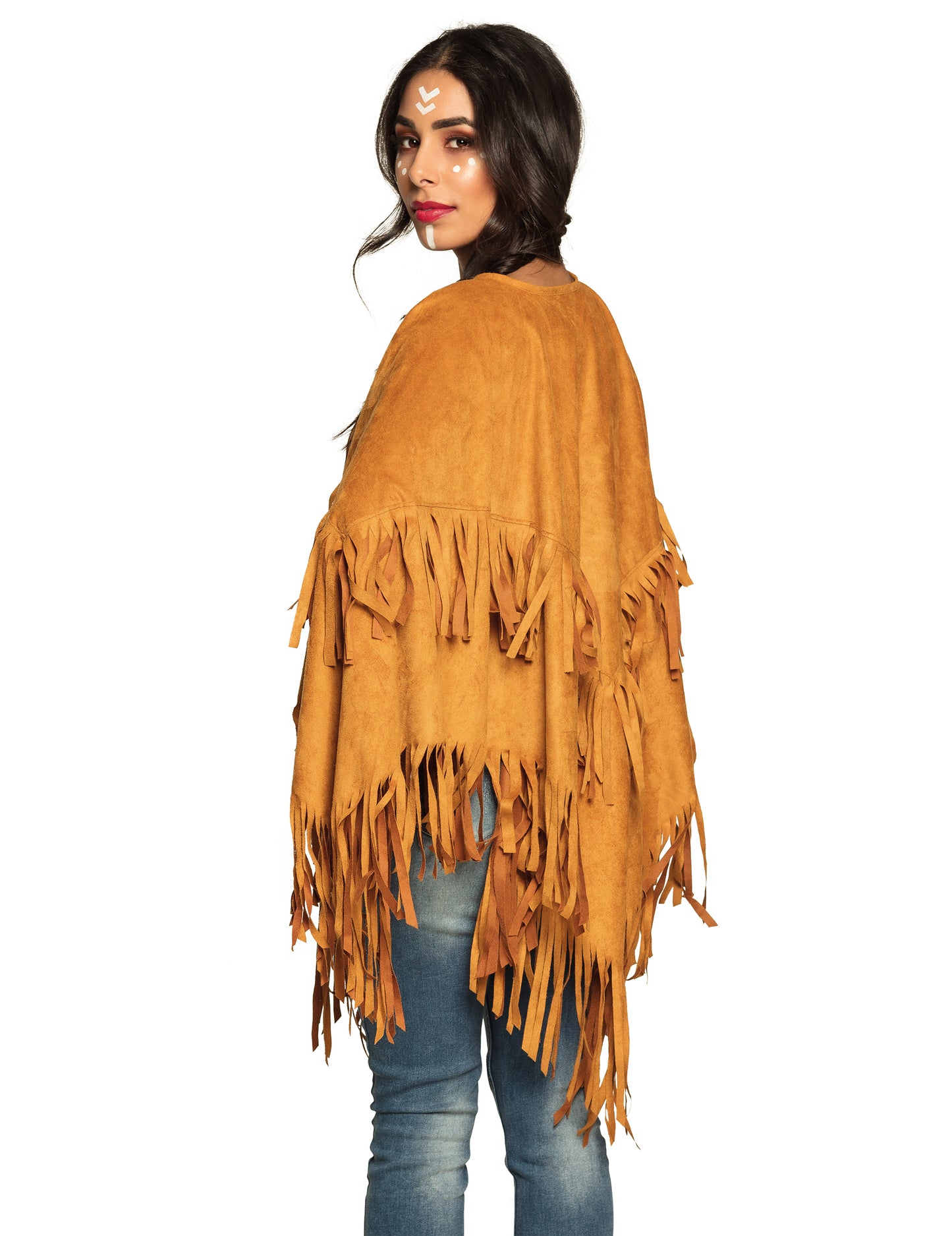 Indian Poncho s hnědými ženami